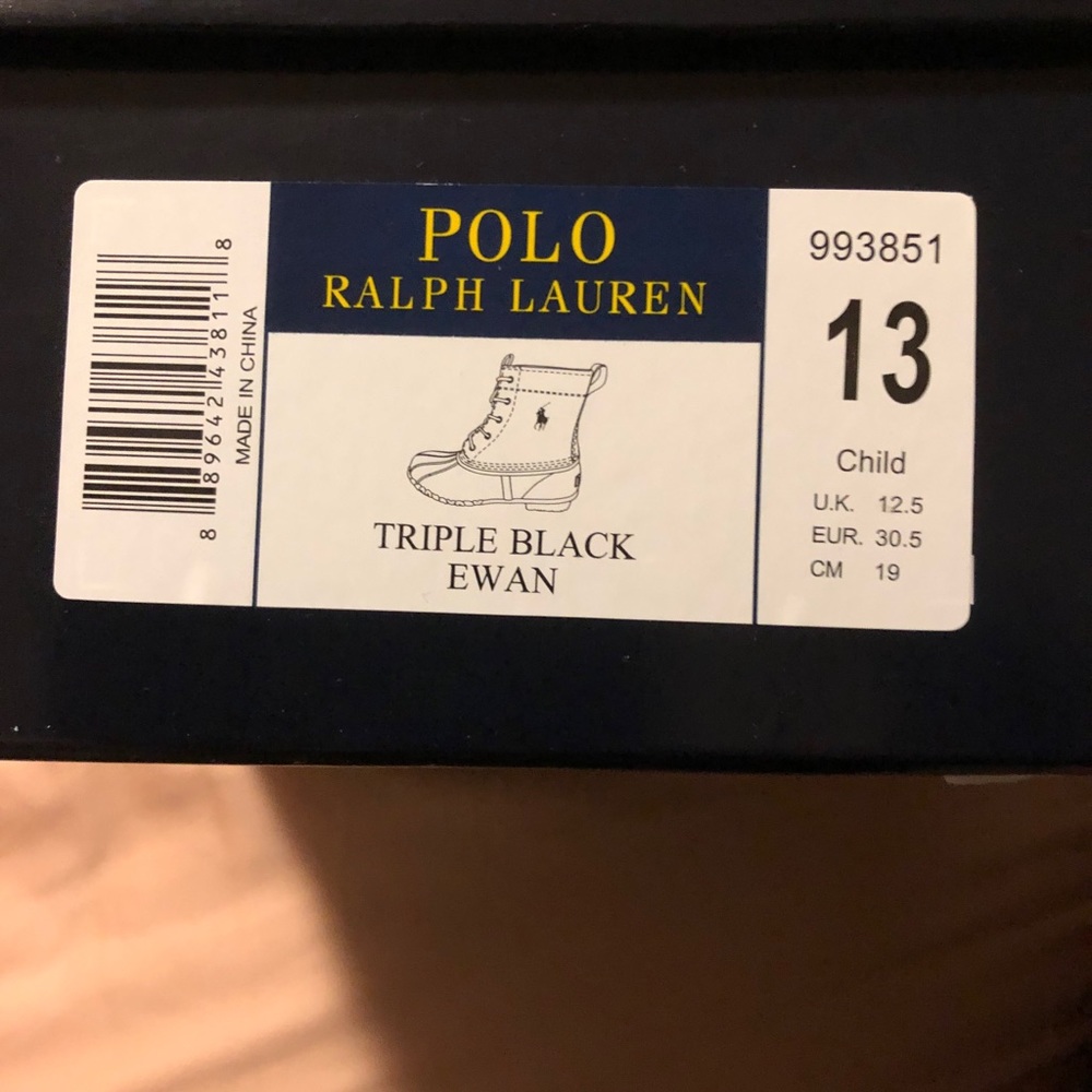 Ralph Lauren boots size 13 girls